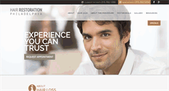 Desktop Screenshot of hairrestorationphiladelphia.com